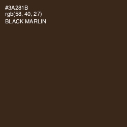 #3A281B - Black Marlin Color Image